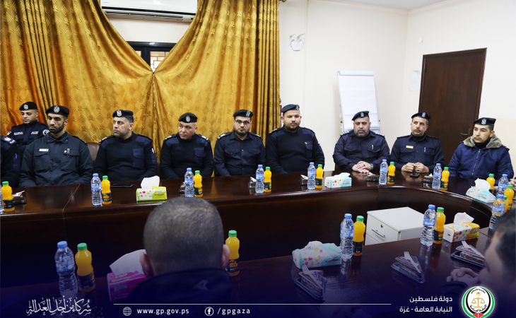 جانب من تكريم النائب العام المستشار/ د. محمد النحال، لقيادة ومسئولي الشرطة القضائية في النيابات وإدارة وضباط الأمن والحماية (أمن النائب العام)