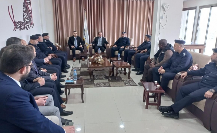 نيابتَي غزة الأولى والثانية تستقبلان محافظ غزة والوفد المرافق له