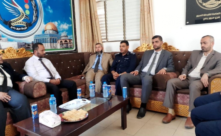 مدير نيابة رفح الجزئية ومدير شرطة المرور يؤكدان على تجويد وحسن إدارة الملف الجزائي والتشدد مع المتسببين بالحوادث المرورية الخطرة
