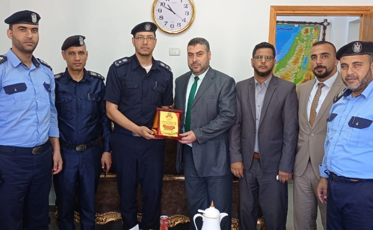  *نيابة خانيونس الجزئية تستقبل وفداً من قيادة مركز غرب خانيونس*