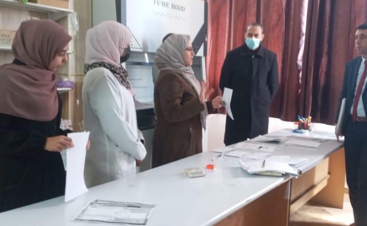 التفتيش القضائي بالنيابة العامة ينظم  زيارة للمعمل الجنائي بوزارة العدل