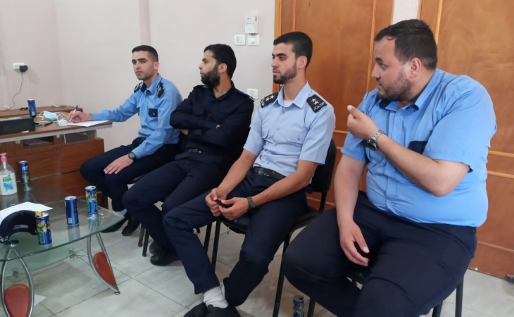 نيابة خانيونس الجزئية  تعقد دورة مهارات وفنون التحقيق الجنائي لمركز شرطة خانيونس
