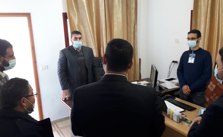 النائب العام يتفقد سير العمل بسرايا نيابة خانيونس