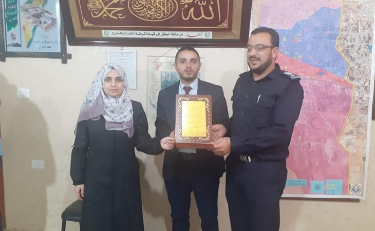 مدير نيابة غزة الدائرة الأولى يلتقي مدير شرطة التفاح والدرج ويؤكدان على تعزيز التعاون الاجرائي وتجويد الخدمات العدلية