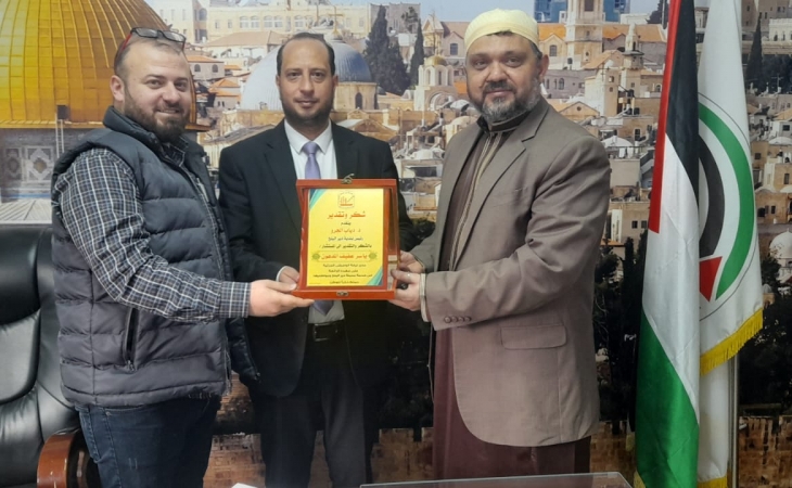 نيابة الوسطى الجزئية تستقبل رئيس بلدية دير البلح