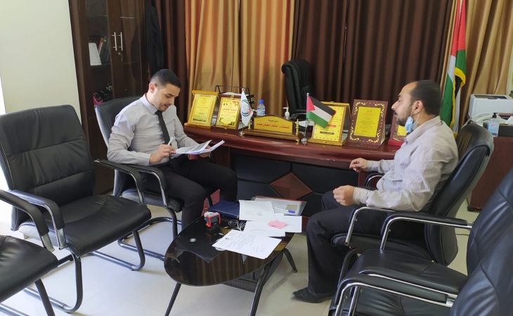 مدير نيابة غزة الاولي  يبحث مع المستشار القانوني لسلطة المياه تعزيز الآليات القانونية لحماية موارد المياه