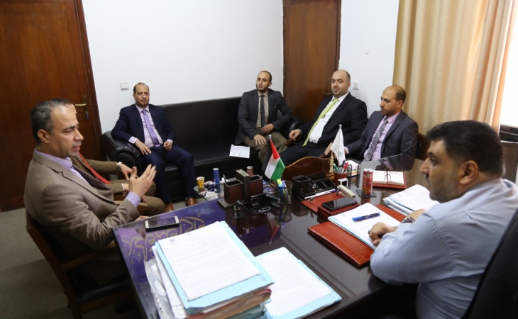  المكتب الفني بالنيابة العامة ونيابة غزة الجزئية الثالثة يناقشان تسديد الملفات المدورة حسب الاختصاص