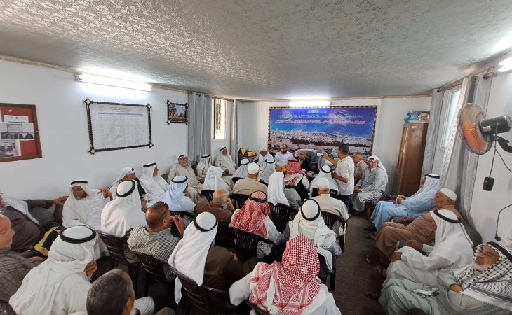 نيابة خانيونس الجزئية تجتمع مع الإدارة العامة لشئون العشائر وممثلّي وجهاء ومخاتير محافظة خانيونس