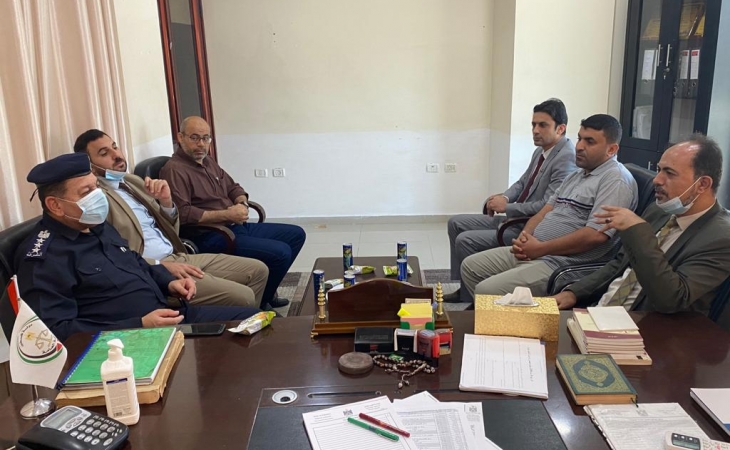 نيابة تنفيذ الأحكام وقيادة الشرطة الفلسطينية تؤكدان تعزيز التعاون الاجرائي فى تنفيذ الأحكام الجزائية