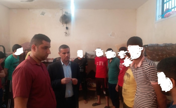 نيابة شمال غزة الكلية تتفقد النزلاء بمركز إصلاح وتأهيل الشمال
