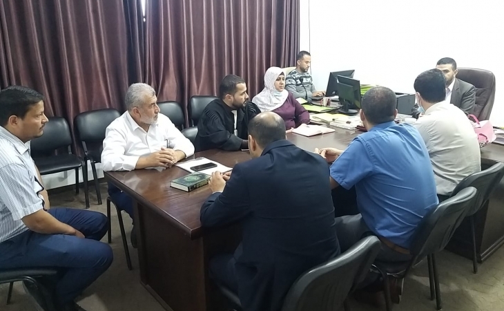 نيابة خانيونس الكلية ومحكمة صلح خانيونس تناقشان سبل التعاون المشترك لتحقيق عدالة ناجزة