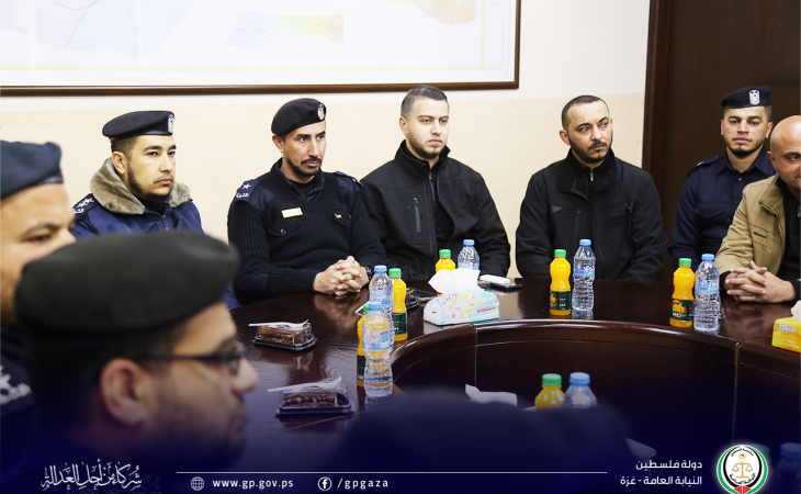 جانب من تكريم النائب العام المستشار/ د. محمد النحال، لقيادة ومسئولي الشرطة القضائية في النيابات وإدارة وضباط الأمن والحماية (أمن النائب العام)