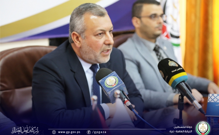 النائب العام يؤكد أنه لا يوجد في قطاع غزة موقوف واحد على خلفية عمله الصحفي أو على خلفية حرية الرأي والتعبير