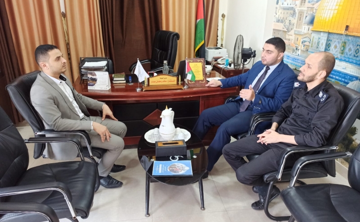 نيابة غزة الجزئية الأولي تؤكد على العِلاقة التكاملية مع المراكز الشرطية