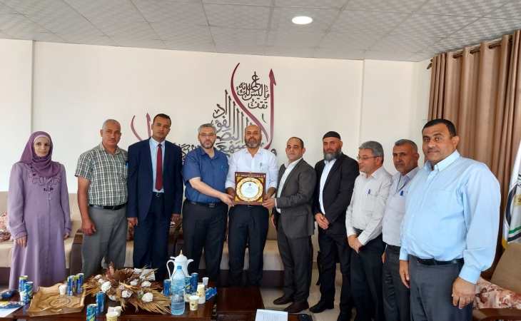 نيابة غزة الجزئية الثالثة تجتمع بوفد من بلدية غزة 