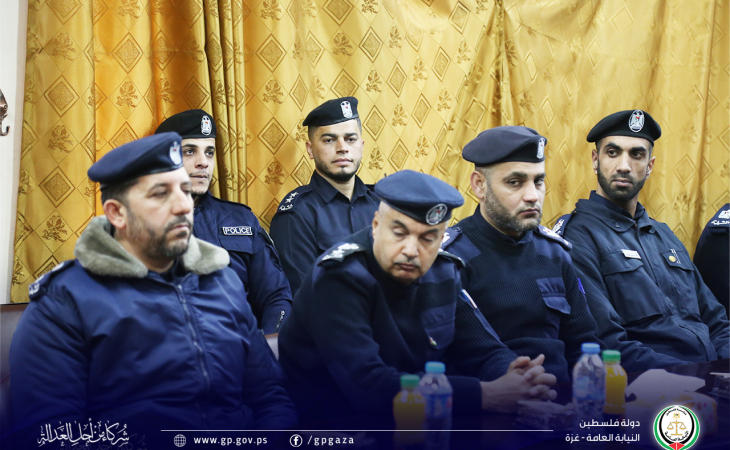 جانب من تكريم النائب العام المستشار/ د. محمد النحال، لقيادة ومسئولي الشرطة القضائية في النيابات وإدارة وضباط الأمن والحماية (أمن النائب العام)