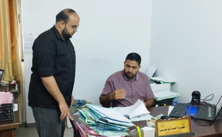 دائرة الأرشيف المركزي في النيابة العامة تُجري جولة تفقدية على كافة النيابات الجزئية