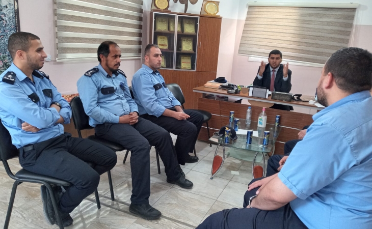 نيابة خانيونس الجزئية  تعقد دورة مهارات وفنون التحقيق الجنائي لمركز شرطة خانيونس