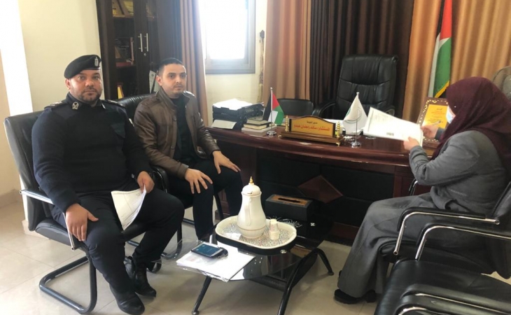 نيابة غزة الجزئية الأولى تعقد سلسلة اجتماعات مع شركاء العدالة وجهات إنفاذ القانون