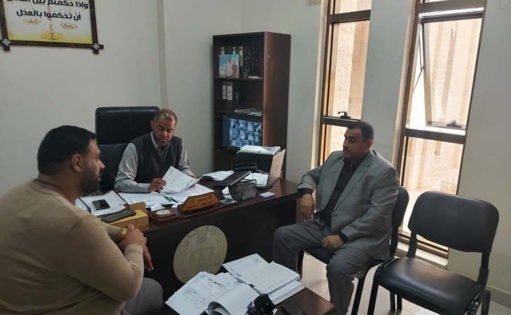 نيابة تنفيذ الأحكام الجزائية تعقد اجتماعاً مع محكمة صلح غزة