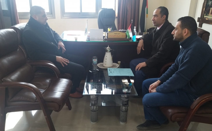  مدير نيابة غزة الجزئية الثانية يستقبل مدراء المباحث في محافظة غزة 