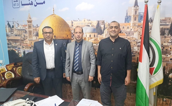 نيابة الوسطى الجزئية تعقد اجتماعاً مع  البنك الإسلامي الفلسطيني