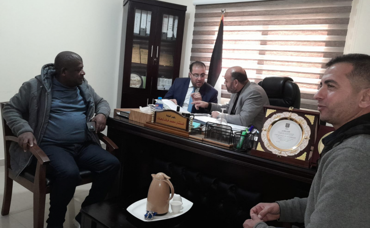 نيابة جرائم الأموال والمؤسسات تستقبل وفداً من مباحث غزة