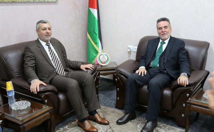 النائب العام يستقبل وفد رئاسة جامعة فلسطين 