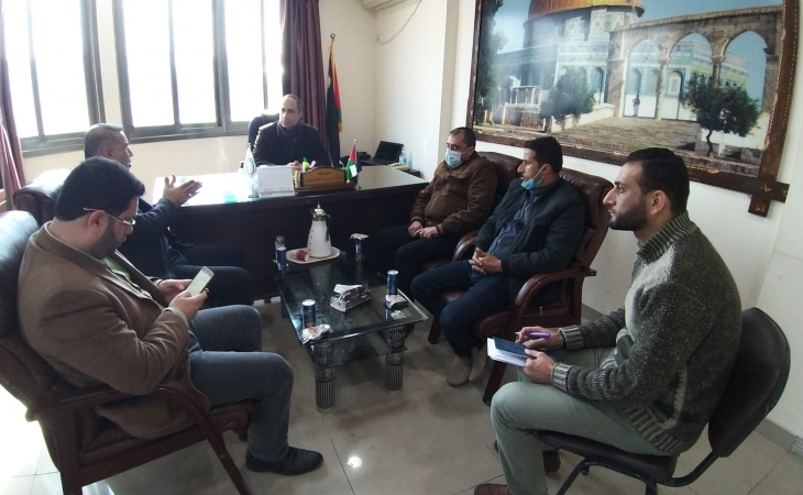  نيابة غزة الجزئية الثانية تستقبل وفد وزارة العمل 