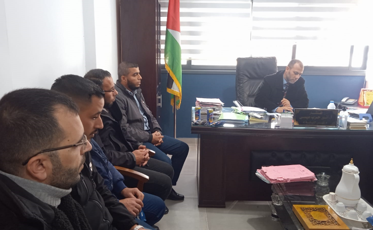 نيابة خانيونس الكلية تجتمع مع مكافحة المخدرات في محافظة خانيونس