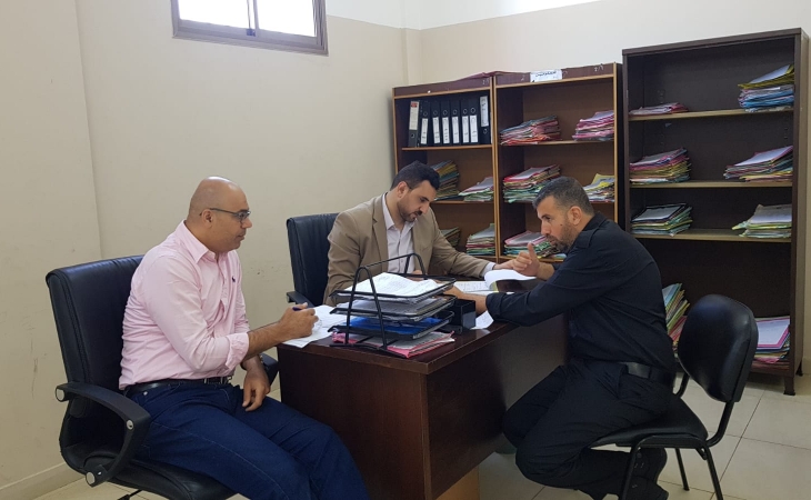 نيابة تنفيذ الاحكام تتفقد مركز تأهيل و اصلاح خانيونس والمراكز الشرطية بالمحافظة