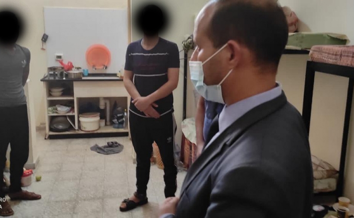 نيابة رفح الكلية تجري  زيارة تفتيشية لمركز إصلاح وتأهيل أصداء المركزي