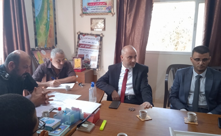 مدير نيابة الوسطي  و مدير الدفاع المدني بالمحافظة ، ويؤكدان  الحرص على تطبيق شروط الأمن والسلامة العامة للمنشآت