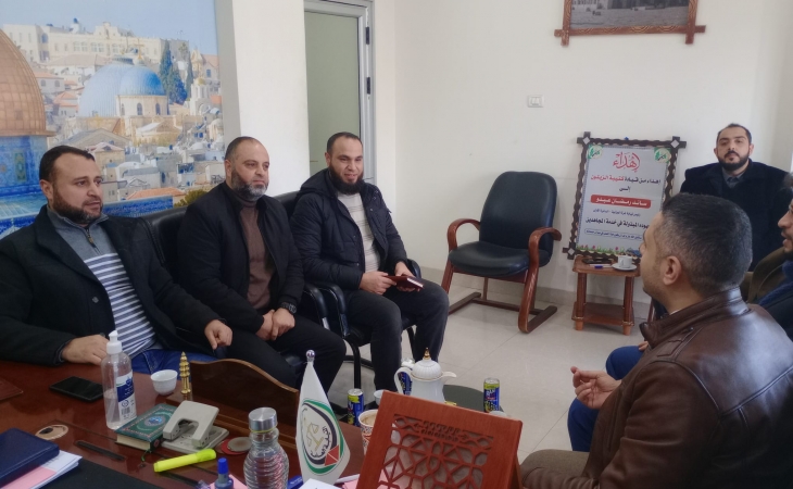 نيابة غزة الجزئية الأولى تلتقي مع أقسام مباحث مراكز شرطة شرق غزة