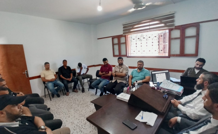 وكيلا نيابة رفح  يعقدان  محاضرة تدريبة لضباط تحقيق مكافحة المخدرات بالمحافظة
