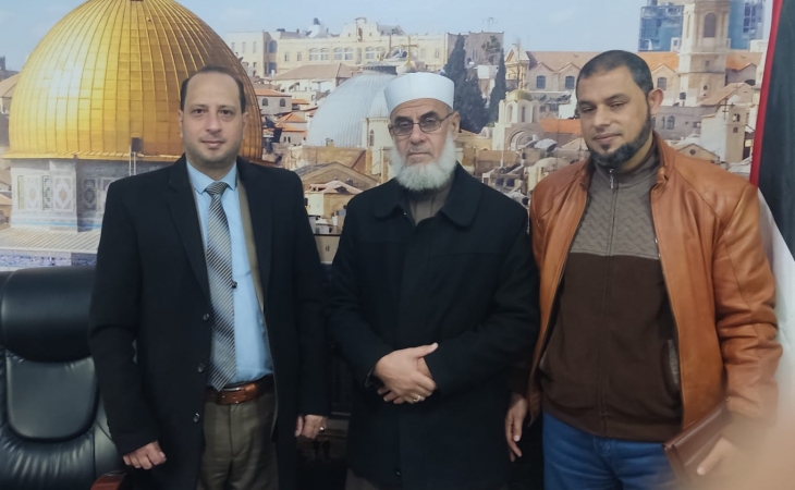 نيابة الوسطى الجزئية تستقبل نائباً من المجلس التشريعي الفلسطيني