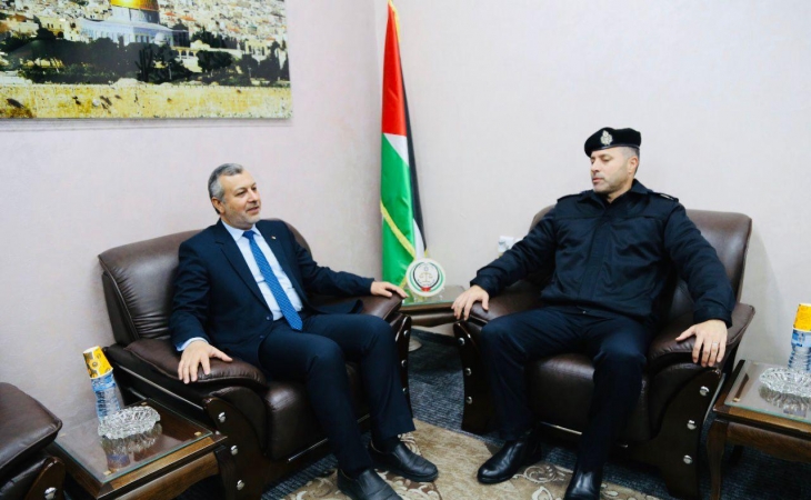 خلال استقباله لقيادة الشرطة الفلسطينية...النائب العام ومدير عام الشرطة يؤكدان على ترسيخ العدالة والقضاء على ظاهرة التوقيف الغير مشروع بشكل كامل