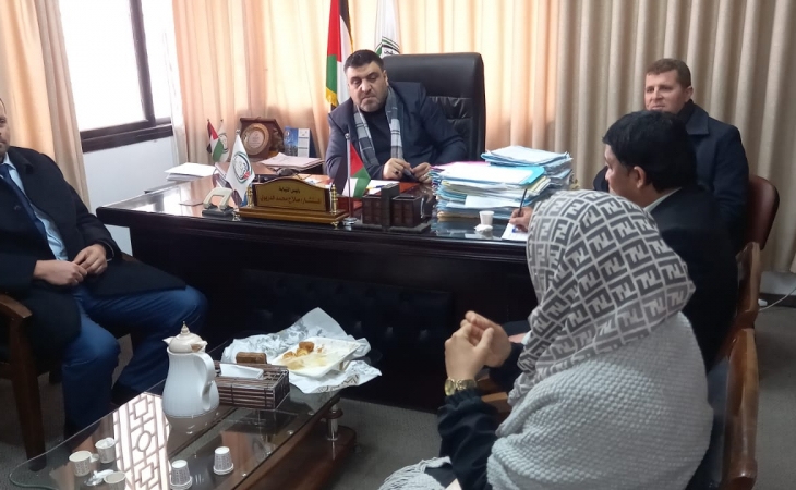المكتب الفني في النيابة العامة يجتمع مع نيابة خانيونس الكلية