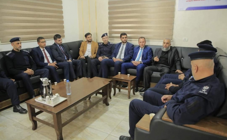 نيابة خانيونس الجزئية تُجري زيارة لمدير شرطة محافظة خانيونس
