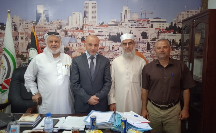 مدير نيابة الوسطي  يستقبل وفدا من المجلس التشريعي الفلسطيني