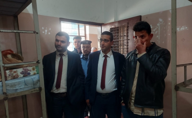 نيابة خانيونس الجزئية تُجري جولة مناوبة على المراكز الشرطية في محافظة خانيونس ثالث أيام عيد الفطر السعيد