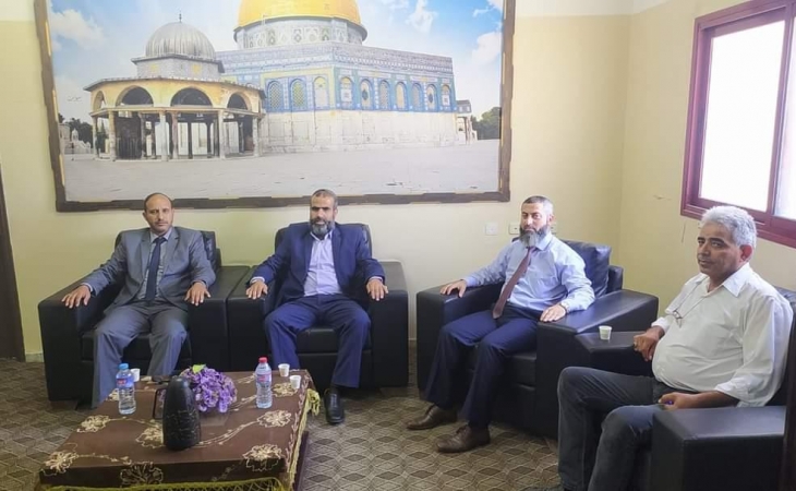 نيابة رفح الكلية تجتمع مع رئيس بلدية الشوكة