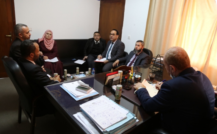  المكتب الفني ونيابة رفح الجزئية يؤكدان على متابعة سلامة الإجراءات