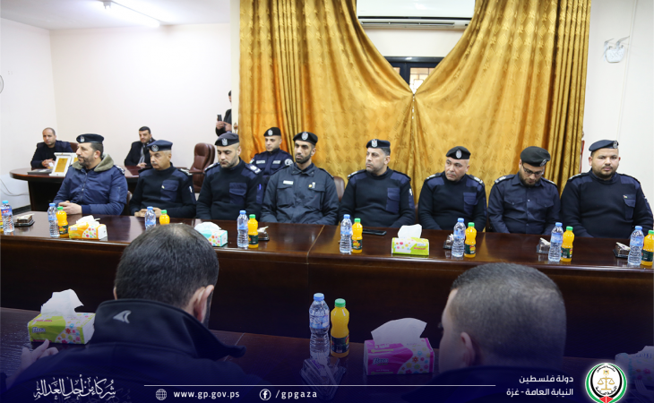 جانب من تكريم النائب العام المستشار/ د. محمد النحال، لقيادة ومسئولي الشرطة القضائية في النيابات وإدارة وضباط الأمن والحماية (أمن النائب العام)