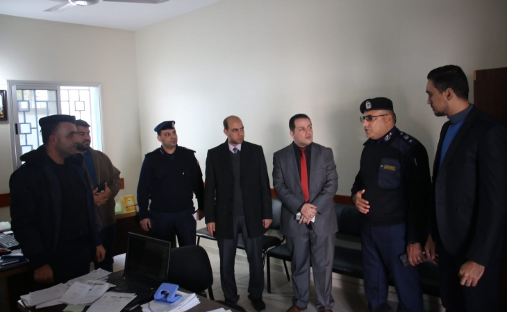 نيابة غزة الجزئية الثانية تُجري زيارة تفقدية لمركز شرطة الشيخ رضوان