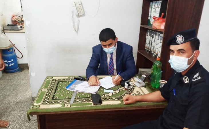 ضمن المتابعة المستمرة والدورية النيابة العامة تجري جولة تفتيشية على نظارات مراكز شرطة خانيونس