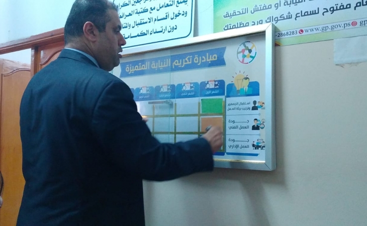 لجنة مسابقة النيابة المتميزة تقيم الأداء بنيابة الوسطى والاستئناف والشمال