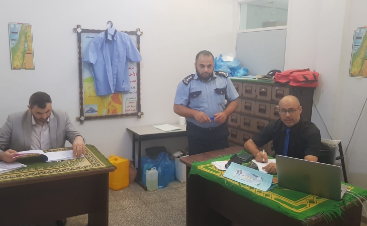 نيابة تنفيذ الاحكام تتفقد مركز تأهيل و اصلاح خانيونس المركزي