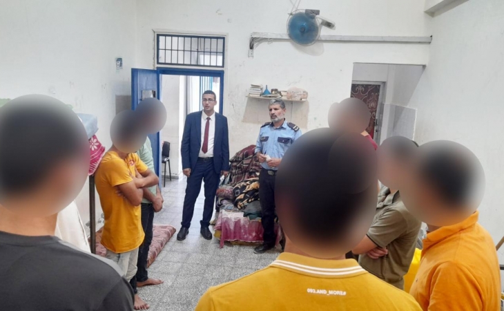 نيابة خانيونس الجزئية تُجري جولة تفتيشية على كافة مراكز شرطة خانيونس