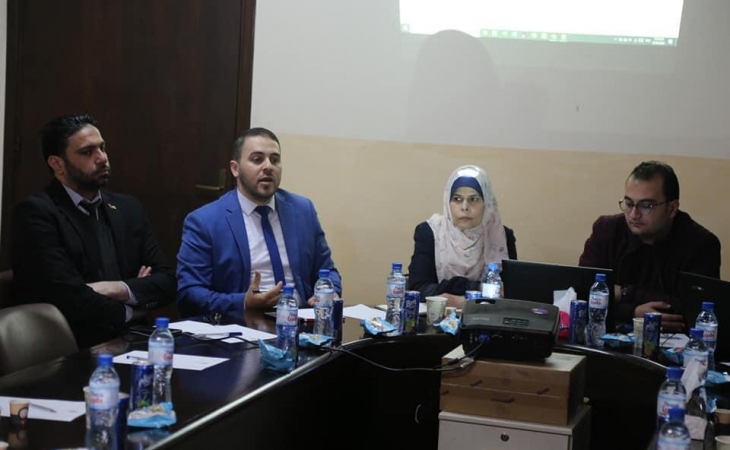 تمهيدا لافتتاح مركز استقبال الجمهور في سرايا نيابة غزة